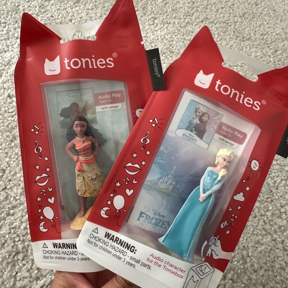 Tonies Moana and Elsa Audio Play Figures